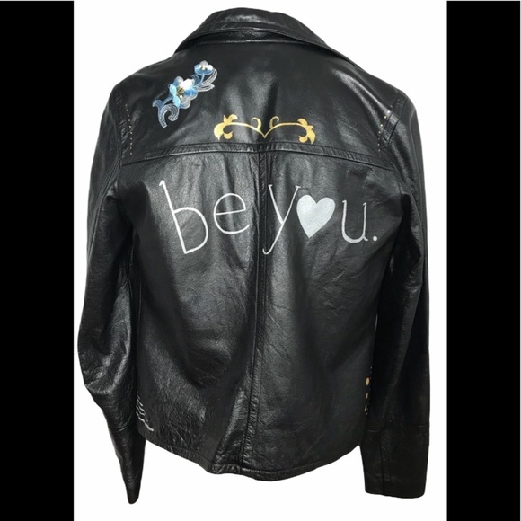 hennes collection Jackets & Blazers - Hennes Collection Custom LeatherJacket 34
